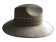Load image into Gallery viewer, Handmade Mexican Mexican Sombrero Hat - Hand Painted Faux Suede - Artesanal