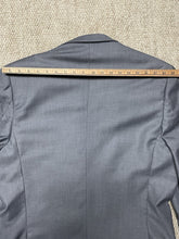 Load image into Gallery viewer, Men’s Porto Filo Extra Fine Italian Tailored Gray Suit Set Jacket 44R 38x29