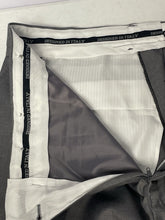 Load image into Gallery viewer, Men’s Porto Filo Extra Fine Italian Tailored Gray Suit Set Jacket 44R 38x29