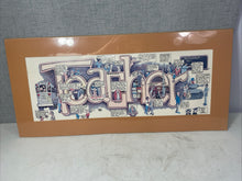Load image into Gallery viewer, Peter 1983 School Life Cartoon Print Signed Vintage Matted 30” Pre Owned