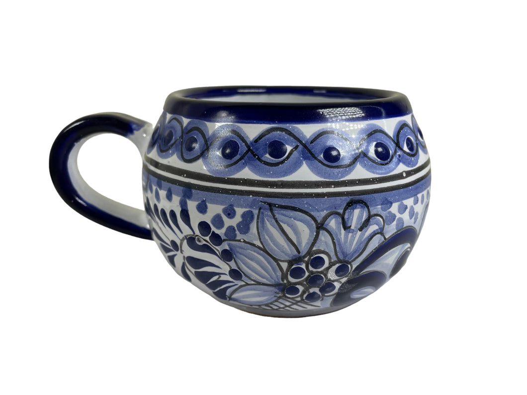 Handmade Mexican Talavera Pottery Ceramic Mug - 14oz