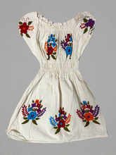 Load image into Gallery viewer, Handmade Hand Embroidered Floral Mexican Blouse - Size Small