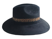 Load image into Gallery viewer, Handmade Mexican Mexican Sombrero Hat - Hand Painted Faux Suede - Artesanal