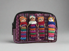 Load image into Gallery viewer, Handmade Mexican Worry Doll Coin Change Purse Bag