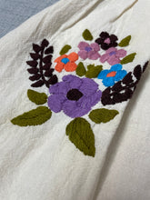 Load image into Gallery viewer, Handmade Hand Embroidered Floral Mexican Blouse - Size Small