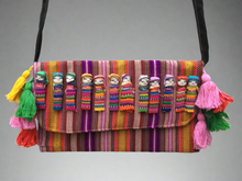 Load image into Gallery viewer, Handmade Mexican Worry Doll Cross-Body Bag Clutch Handbag Purse