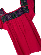 Load image into Gallery viewer, Handmade Embroidered Mexican Blouse - Size Small / Medium