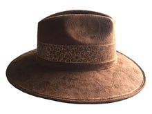 Load image into Gallery viewer, Handmade Mexican Mexican Sombrero Hat - Hand Painted Faux Suede - Artesanal