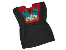 Load image into Gallery viewer, Women's Handmade Embroidered Mexican Blouse - Size Large - Zinacantan Blouse - Blusa Artesanal Mexicana - Mexica Fiesta Shirt Top