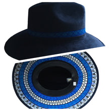 Load image into Gallery viewer, Handmade Mexican Mexican Sombrero Hat - Hand Painted Faux Suede - Artesanal