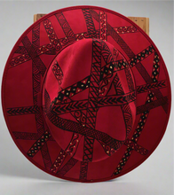 Load image into Gallery viewer, Hand Painted Mexican Hat - Painted Mexican Sombrero Hat - Painted Mexican Cowgirl Hat - Painted Panama Hat - Sombrero Pintado - Cowboy Hat