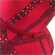 Load image into Gallery viewer, Hand Painted Mexican Hat - Painted Mexican Sombrero Hat - Painted Mexican Cowgirl Hat - Painted Panama Hat - Sombrero Pintado - Cowboy Hat