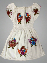 Load image into Gallery viewer, Handmade Hand Embroidered Floral Mexican Blouse - Size Small
