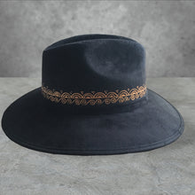 Load image into Gallery viewer, Handmade Mexican Mexican Sombrero Hat - Hand Painted Faux Suede - Artesanal