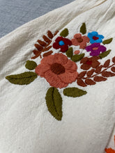 Load image into Gallery viewer, Handmade Hand Embroidered Floral Mexican Blouse - Size Small