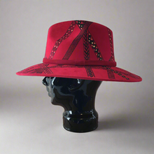 Load image into Gallery viewer, Hand Painted Mexican Hat - Painted Mexican Sombrero Hat - Painted Mexican Cowgirl Hat - Painted Panama Hat - Sombrero Pintado - Cowboy Hat