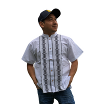 Load image into Gallery viewer, Handmade Men's Traditional White Mexican Guayabera - Small Medium Large XL