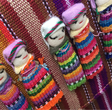 Load image into Gallery viewer, Handmade Mexican Worry Doll Cross-Body Bag Clutch Handbag Purse