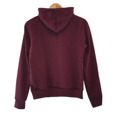 Load image into Gallery viewer, Women's Maroon Red Floral Embroidered Mexican Sweatshirt