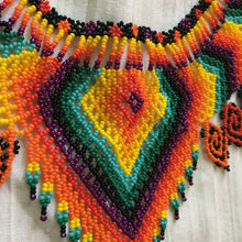 Load image into Gallery viewer, Handmade Mexican Huichol Bead Necklace - Huichol Folk Art Jewelry