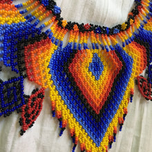 Load image into Gallery viewer, Handmade Mexican Huichol Bead Necklace - Huichol Folk Art Jewelry