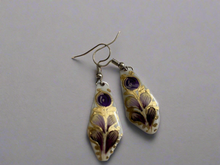 Load image into Gallery viewer, Handmade Mexican Hand Painted Copper Earrings