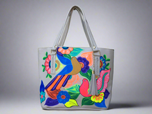 Load image into Gallery viewer, Hand Painted Mexican Tote Bag Purse Handbag