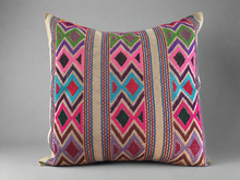 Load image into Gallery viewer, Handmade Hand Embroidered Mexican Pillow Cover - Mexican Home Decor