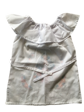 Load image into Gallery viewer, Girls Mexican Dress - Embroidered Girls Dress - Girls Mexican Fiesta Dress - White Mexican Dress - Vestiditio Bordado Artesanal