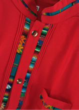 Load image into Gallery viewer, Boy's Traditional Handmade Mexican Guayabera Shirt - Red