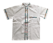 Load image into Gallery viewer, Handmade Men's Traditional White Mexican Guayabera - Size Small Medium Large XL