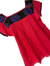 Load image into Gallery viewer, Handmade Embroidered Mexican Blouse - Size Small / Medium