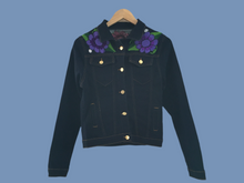 Load image into Gallery viewer, Handmade Embroidered Mexican Denim Jean Jacket - Size Small - Chamarra Bordada