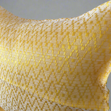Load image into Gallery viewer, Mexican Handmade Synthetic Silk Pillow Cover 12” x 12” Red White Yellow