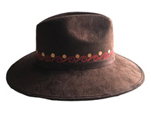 Load image into Gallery viewer, Handmade Mexican Mexican Sombrero Hat - Hand Painted Faux Suede - Artesanal