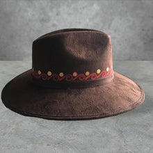 Load image into Gallery viewer, Handmade Mexican Mexican Sombrero Hat - Hand Painted Faux Suede - Artesanal