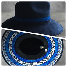 Load image into Gallery viewer, Handmade Mexican Mexican Sombrero Hat - Hand Painted Faux Suede - Artesanal