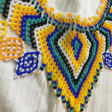Load image into Gallery viewer, Handmade Mexican Huichol Bead Necklace - Huichol Folk Art Jewelry