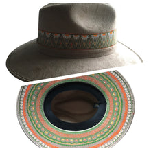 Load image into Gallery viewer, Handmade Mexican Mexican Sombrero Hat - Hand Painted Faux Suede - Artesanal