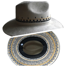 Load image into Gallery viewer, Handmade Mexican Mexican Sombrero Hat - Hand Painted Faux Suede - Artesanal