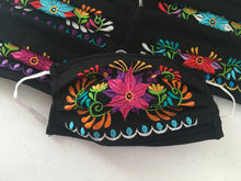 Load image into Gallery viewer, 10 Pack of Handmade Embroidered Mexican Fabric Face Masks
