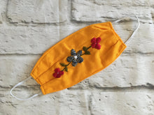 Load image into Gallery viewer, Handmade Face Mask - Fabric Face Mask - Mexican Face Mask - Mexican Hand Embroidered Face Mask - Cubrebocas de Tela - Topabocas de Tela