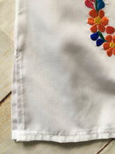 Load image into Gallery viewer, Girls Mexican Dress - Embroidered Girls Dress - Girls Mexican Fiesta Dress - White Mexican Dress - Vestiditio Bordado Artesanal