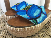 Load image into Gallery viewer, Handmade Mexican Embroidered Slide Sandals - Zapatos Artesanos - Size Womens 6