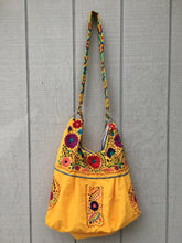 Load image into Gallery viewer, Handmade Floral Embroidered Mexican Satchel Morral Bag - Bolsa Bordada Mexicana