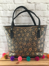 Load image into Gallery viewer, Hand Painted Floral Mexican Purse Handbag - Vegan Cruelty Free Mexican Tote Bag - Bolsa Pintada Mexicana - Artesanias Mexicanas