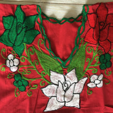 Load image into Gallery viewer, Women's Mexican Blouse - Embroidered Blouse - Medium Mexican Blouse - Blusa Artesanal - Cinco de Mayo - Independencia de Mexico - Fiesta