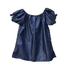 Load image into Gallery viewer, Handmade Women's Hand Embroidered Mexican Blouse - Chambray - Size Medium