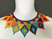 Load image into Gallery viewer, Handmade Mexican Huichol Bead Necklace - Huichol Folk Art Jewelry
