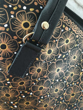 Load image into Gallery viewer, Hand Painted Floral Mexican Purse Handbag - Vegan Cruelty Free Mexican Tote Bag - Bolsa Pintada Mexicana - Artesanias Mexicanas